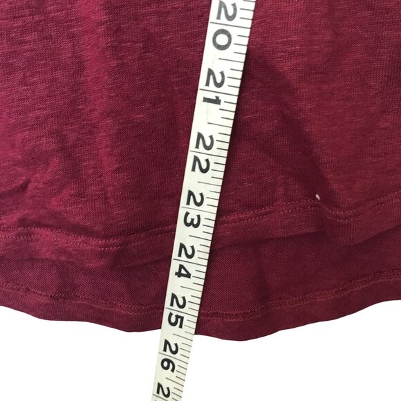 Massimo Dutti Deep Red Linen Womens Tank Top S - Picture 9 of 12